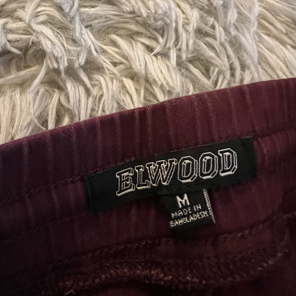 Elwood burgundy casual joggers - Picture 3 of 4